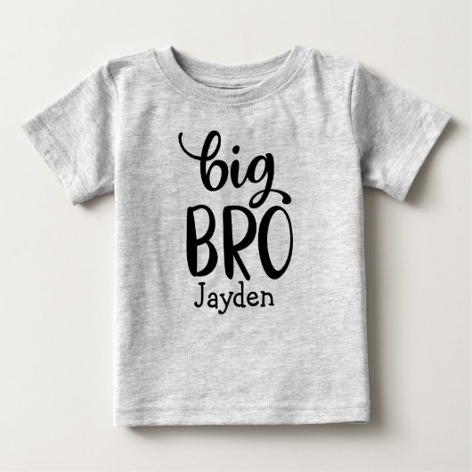 Personalisiert Big Bro T - Shirt Big Brother mit N (Vorderseite)