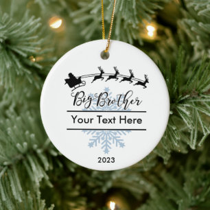 Personalisiert Big Brother Christmas Keepake Keramik Ornament