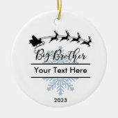 Personalisiert Big Brother Christmas Keepake Keramik Ornament (Vorne)
