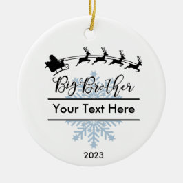Personalisiert Big Brother Christmas Keepake Keramik Ornament