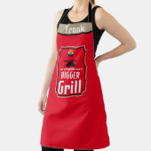 Personalisiert Big Grill Funny Daddy Vater Joke Schürze (InSitu)