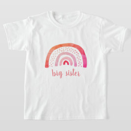 Personalisiert Big Sister Boho Rainbow T-Shirt