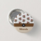 Personalisiert Big Smile Sock Affe Emoji Button (Vorne & Hinten)