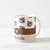 Personalisiert Big Smile Sock Affe Emoji Kaffeetasse (VorderseiteRechts)