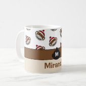 Personalisiert Big Smile Sock Affe Emoji Kaffeetasse (Vorderseite Links)