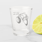 Personalisiert Biker Schnapsglas (Rückseite)