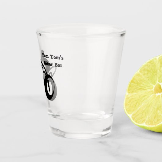 Personalisiert Biker Schnapsglas (Rechts)