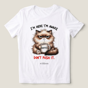 Personalisiert bin ich hier, ich bin wach Tri-Blend shirt