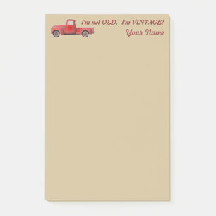 Personalisiert bin ich nicht alt ich bin Vintage R Post-it Klebezettel