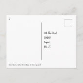 Personalisiert Bird Christmas Eve Gedicht Illustra Postkarte (Rückseite)