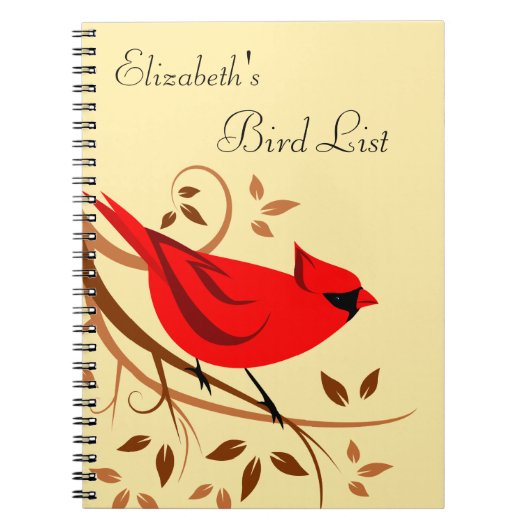 Personalisiert Bird Watcher Journal Notizblock (Vorderseite)