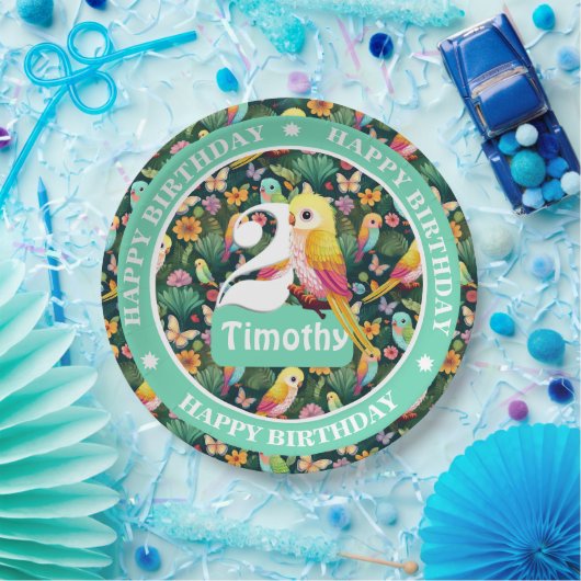 Personalisiert Birthday Balloon Pappteller (Party)