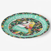 Personalisiert Birthday Balloon Pappteller (Schrägansicht)