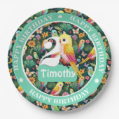 Personalisiert Birthday Balloon Pappteller (Vorderseite)