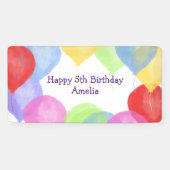 Personalisiert Birthday Balloon Party Banner (Horizontal)