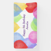 Personalisiert Birthday Balloon Party Banner (Vertikal)
