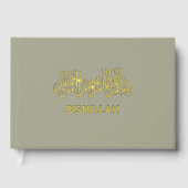 Personalisiert Bismillah Luxury Gold Foil Notebook Gästebuch (Vorderseite)