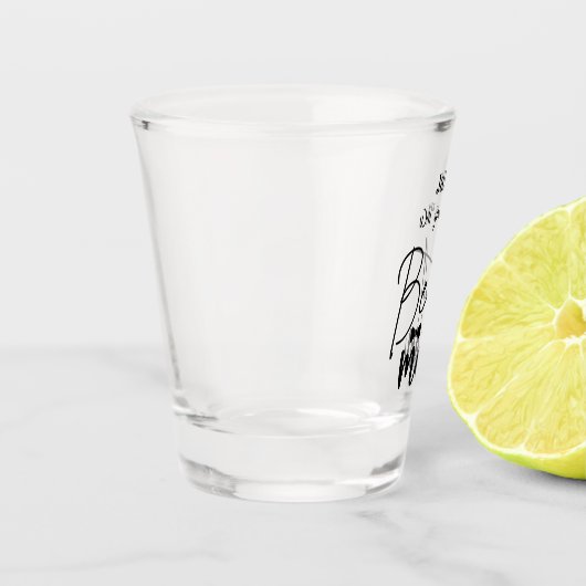 Personalisiert bist du mein Trauzeuge Schnapsglas (Links)