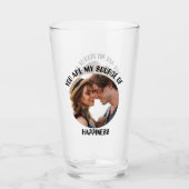 Personalisiert bist du meine Quelle des Glücks Fot Glas (Vorderseite)