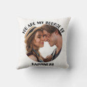 Personalisiert bist du meine Quelle des Glücks Fot Kissen (Rückseite)