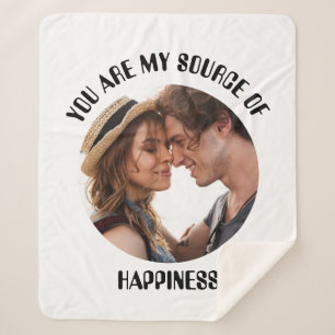Personalisiert bist du meine Quelle des Glücks Fot Sherpadecke