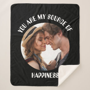 Personalisiert bist du meine Quelle des Glücks Fot Sherpadecke