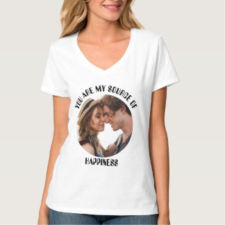 Personalisiert bist du meine Quelle des Glücks Fot T-Shirt
