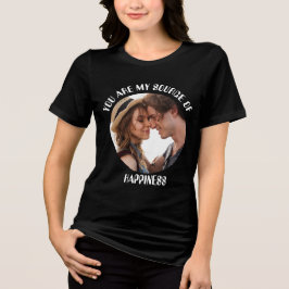 Personalisiert bist du meine Quelle des Glücks Fot Tri-Blend Shirt