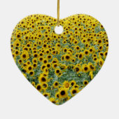 Personalisiert bist du meine Sonnenblume Keramik Ornament (Hinten)