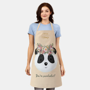 Personalisiert bist du Pandastic Pun Ladys' Schürze