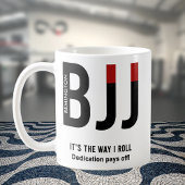 Personalisiert BJJ Jiu Jitsu Black Belt Edition Kaffeetasse
