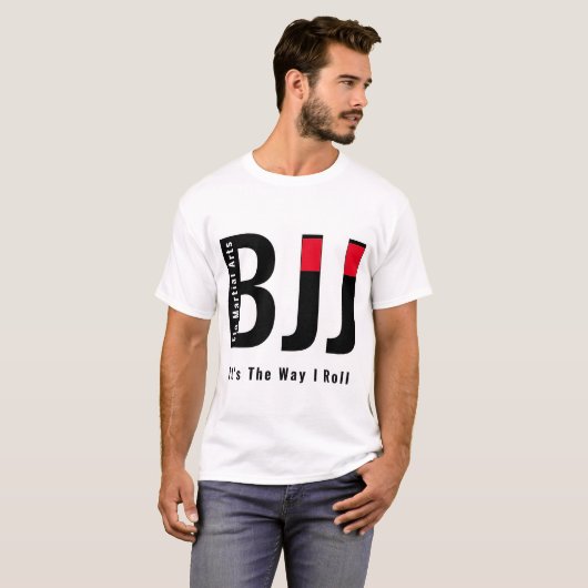 Personalisiert BJJ Jiu Jitsu Black Belt Men's Unis T-Shirt (Vorne ganz)