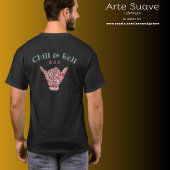 Personalisiert BJJ Jiu Jitsu Chill and Roll Shaka T-Shirt