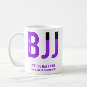 Personalisiert BJJ Jiu Jitsu Lila Belt Edition Kaffeetasse