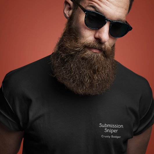 Personalisiert BJJ Jiu Jitsu Submission Sniper Bla T-Shirt