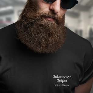 Personalisiert BJJ Jiu Jitsu Submission Sniper Bla T-Shirt