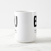 Personalisiert BJJ Simple Not Easy Jiu Jitsu Kaffeetasse (Mittel)