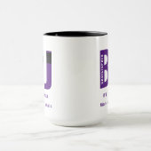 Personalisiert BJJ Way I Roll Jiu Jitsu Lila Belt Tasse (Zentrum)