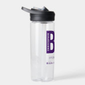 Personalisiert BJJ Way I Roll Jiu Jitsu Lila Belt Trinkflasche (Rechts)