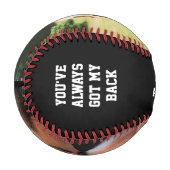 Personalisiert Black 2 Foto BONUS VATER Baseball (Vorderseite Links)