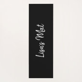 Personalisiert Black Abstrakt Zen Mandala Yogamatte (Rückseite)