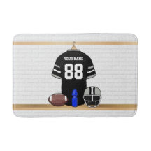 Personalisiert Black and Silver Gray Football Jers