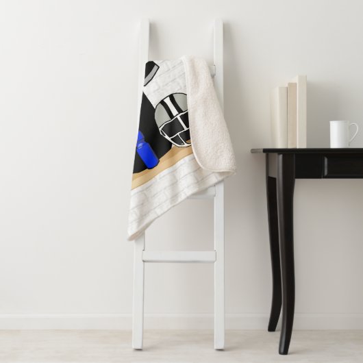 Personalisiert Black and Silver Gray Football Jers Sherpadecke (Beispiel)