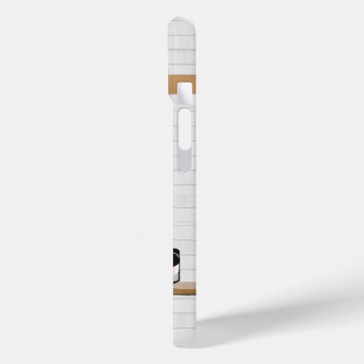 Personalisiert Black and White Basketball Jersey Case-Mate iPhone Hülle (Rückseite / Links)