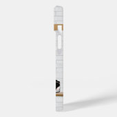 Personalisiert Black and White Basketball Jersey Case-Mate iPhone Hülle (Rückseite / Links)