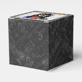 Personalisiert Black and White Basketball Jersey Geschenkschachtel (Vorderseite)