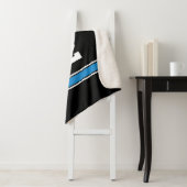 Personalisiert Black Blue Jersey Novelty Sport Sherpadecke (Beispiel)