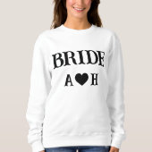 Personalisiert Black Bride Sweatshirt (Vorderseite)