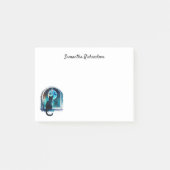 Personalisiert Black Cat Night Sky Post-it Klebezettel (Vorderseite)