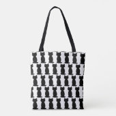 Personalisiert Black Cat Silhouette Tasche (Rückseite)